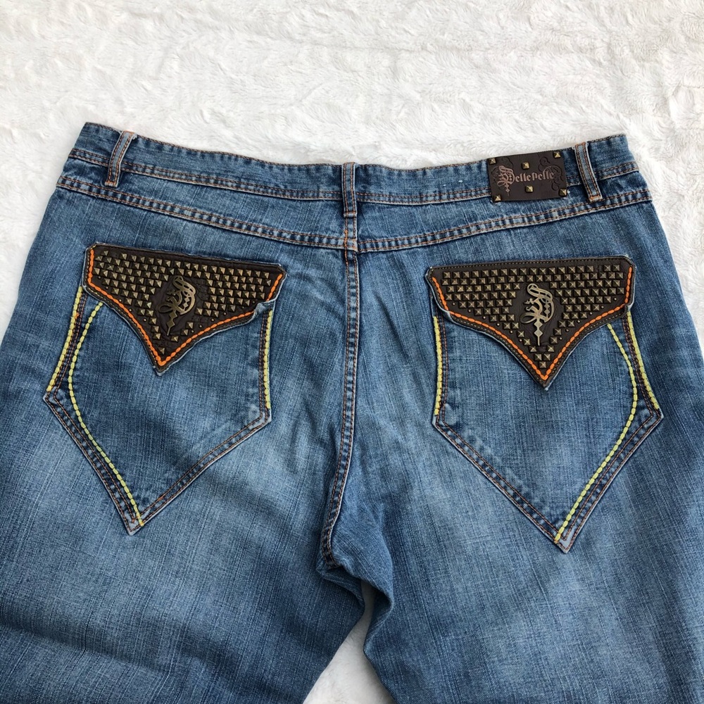 PELLE PELLE Jeans with Leather Accents